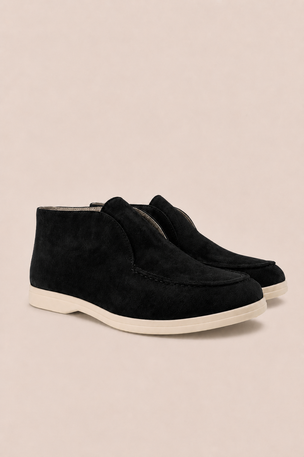 High Suede Loafers