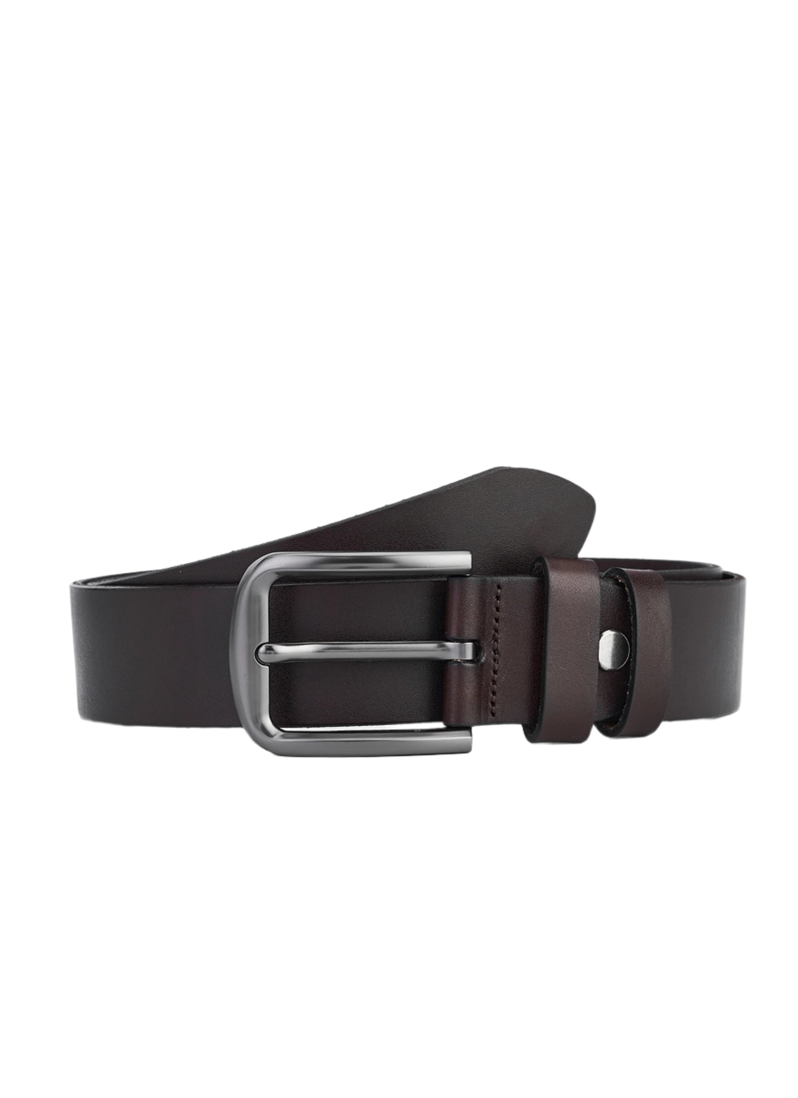 Hoogwaardige Rundleer Riem - Volledig Leer - Donker Bruin - Duurzaam - Premium Lederen Broekriem - Luxe Riemen Heren