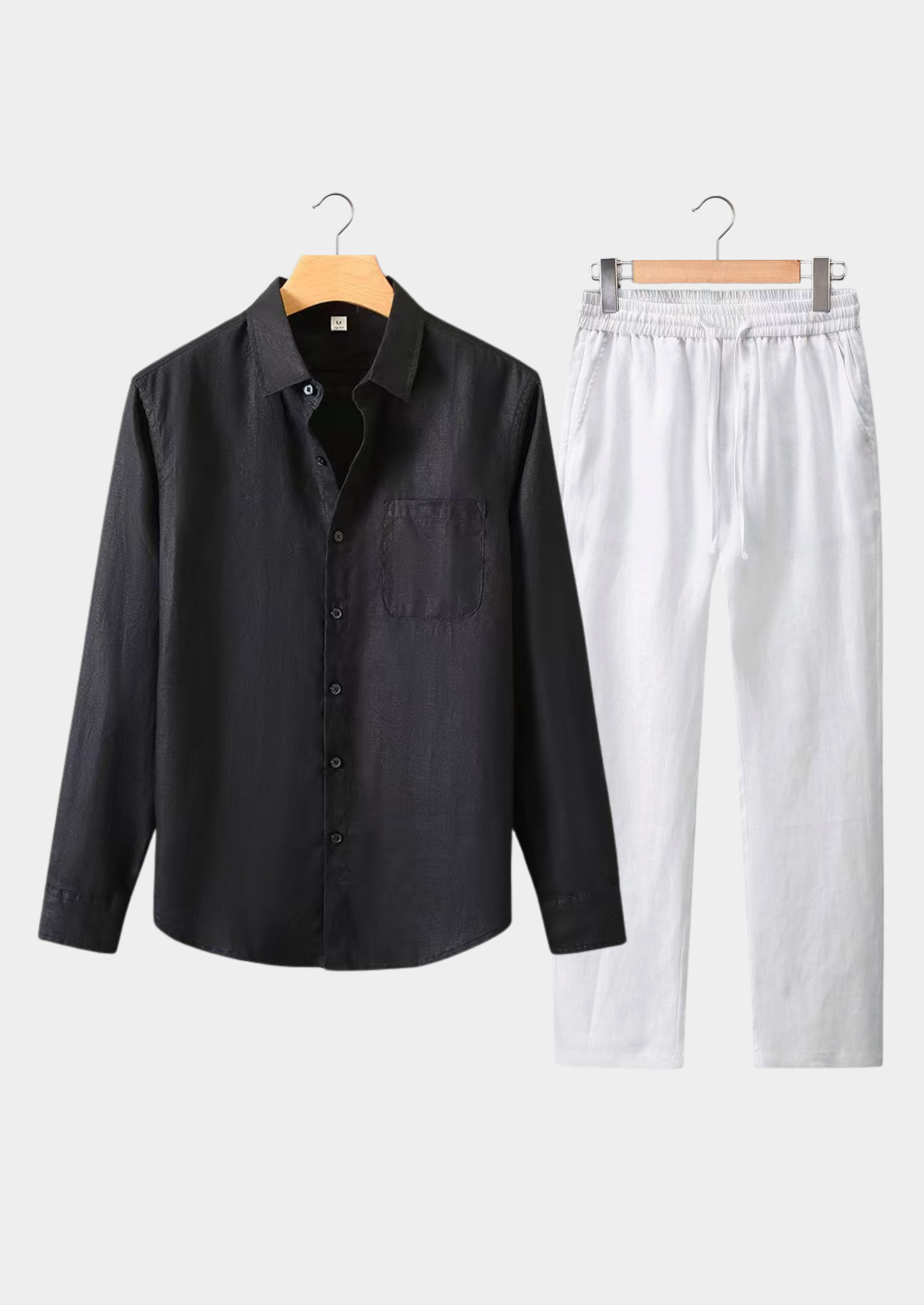 DOLCEVITA LONGSLEEVE SUMMER SET - BLACK/WHITE