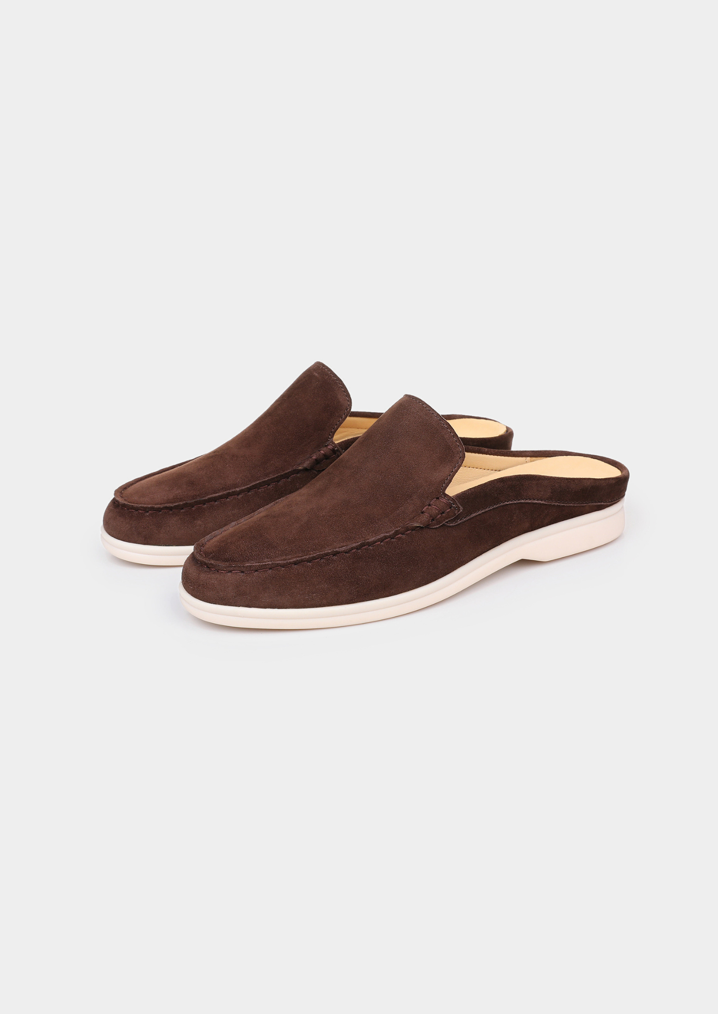 COFFEE MARINA SUEDE SLIPPER