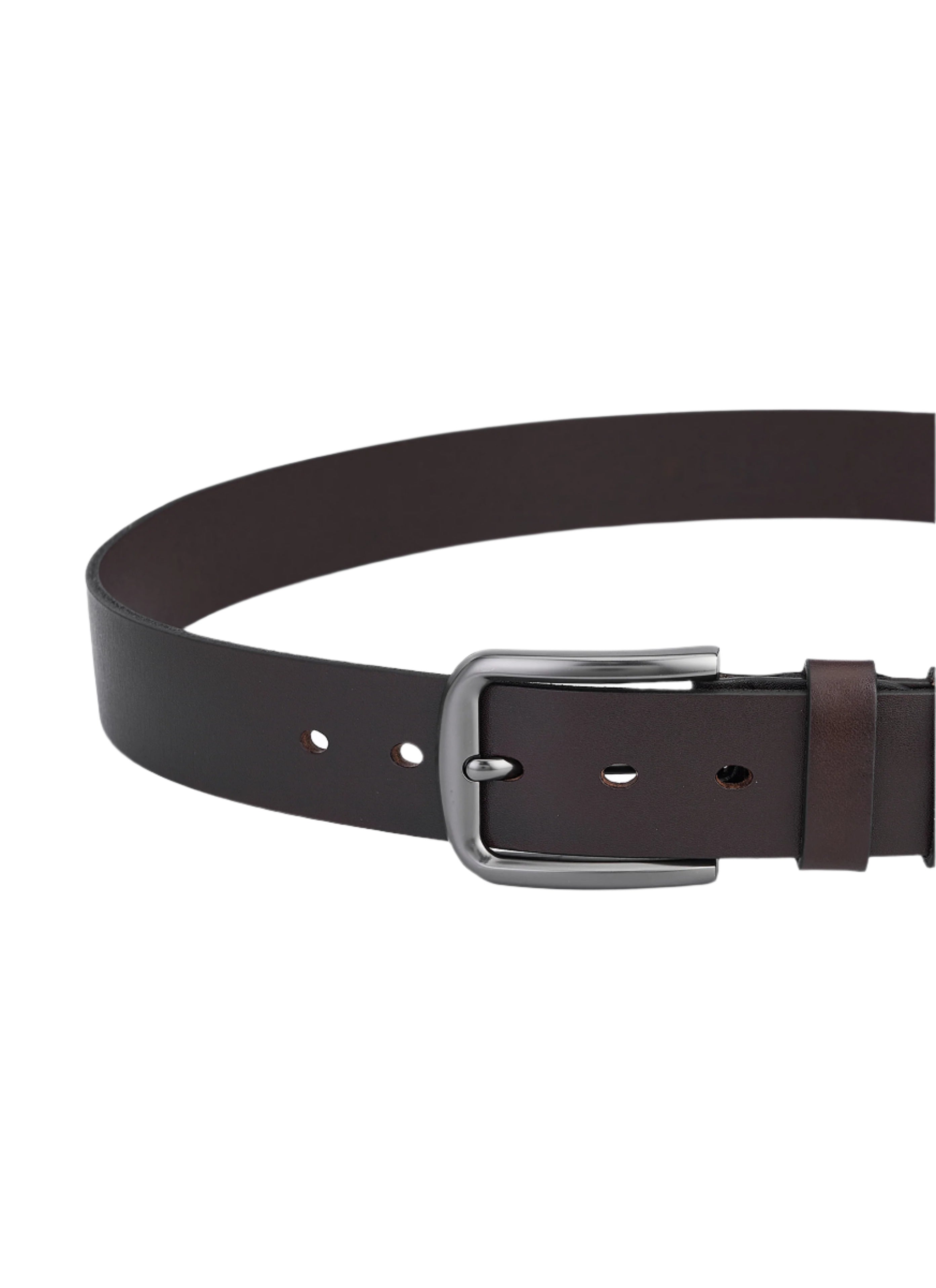 Hoogwaardige Rundleer Riem - Volledig Leer - Donker Bruin - Duurzaam - Premium Lederen Broekriem - Luxe Riemen Heren
