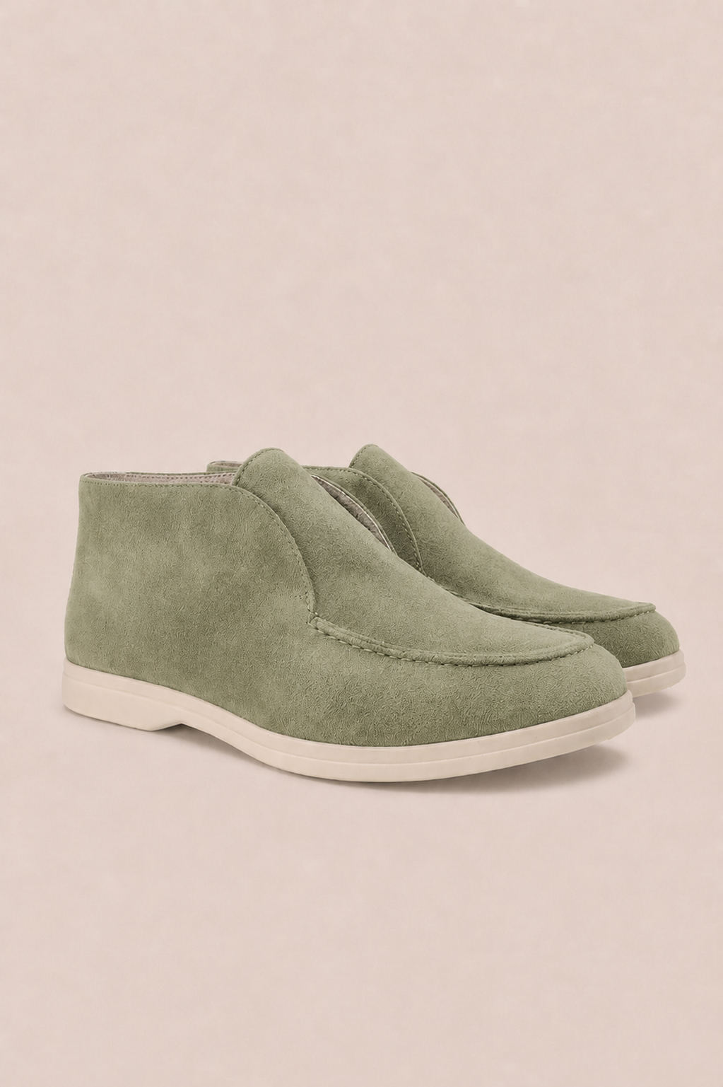 High Suede Loafers