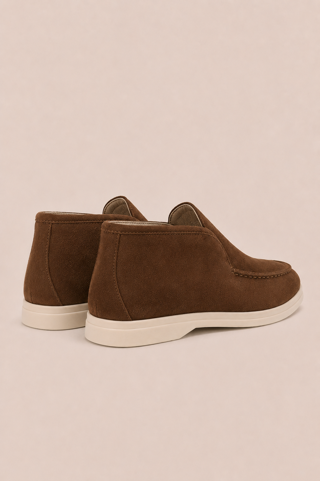 High Suede Loafers
