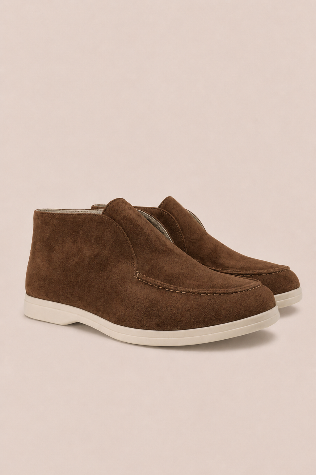 High Suede Loafers